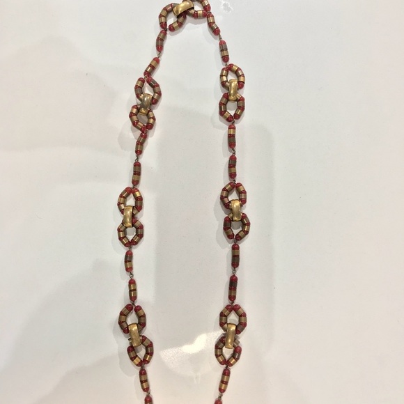 Dramatic Vintage 1940’s Carnelian Necklace - Picture 4 of 6